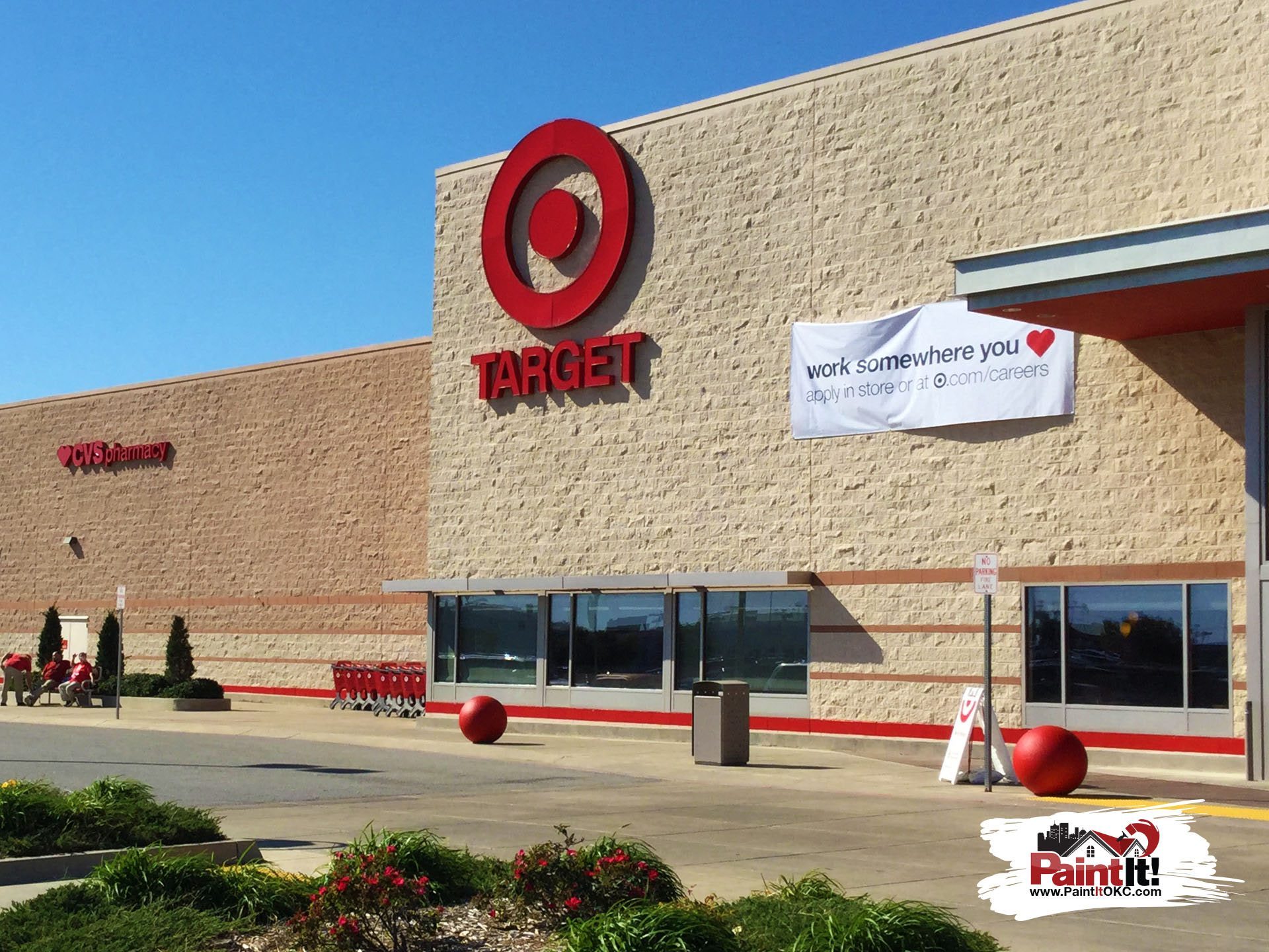 Paint It OKC gave Target some exterior painting in Edmond,OK.