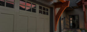 interior of painted garage door